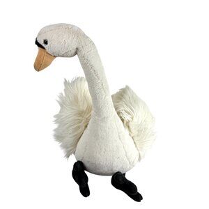 Jellycat London Solange White Swan Sitting Soft Plush 19"